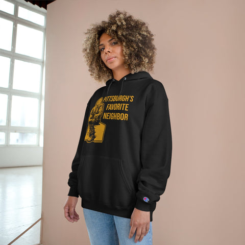 Pittsburgh's Favorite Neighbor - Champion Hoodie Hoodie - YinzerShop