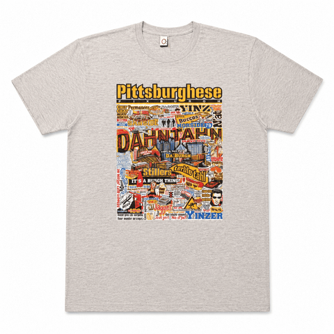 Pixburgh Pittsburghese Tee – Yinzer Slang Collage T-Shirt - YinzerShop