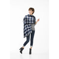 Plaid Blanket Scarf – Penn State University Licensed Sports Scarf with Retro Chenille Patch Scarf - YinzerShop