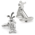 Plated Golf Bag Cufflinks – Durable Metal Men's Fashion Accessories Gift Cufflinks - YinzerShop