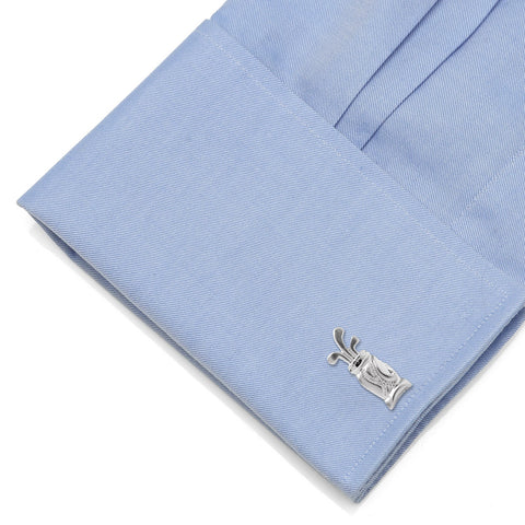 Plated Golf Bag Cufflinks – Durable Metal Men's Fashion Accessories Gift Cufflinks - YinzerShop