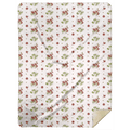 Plush Throw Blanket Ohio Floral Design | Cozy 60x80 Inch Luxury Sherpa Fleece Throw Blanket - YinzerShop