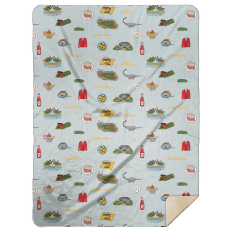Plush Throw Blanket | Pittsburgh 60x80 Cozy Family Snuggle Blanket Throw Blanket - YinzerShop
