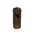 West Virginia Mountaineers - Malbec Insulated Canvas and Willow Wine Bottle Basket  Picnic Time Family of Brands Khaki Green  