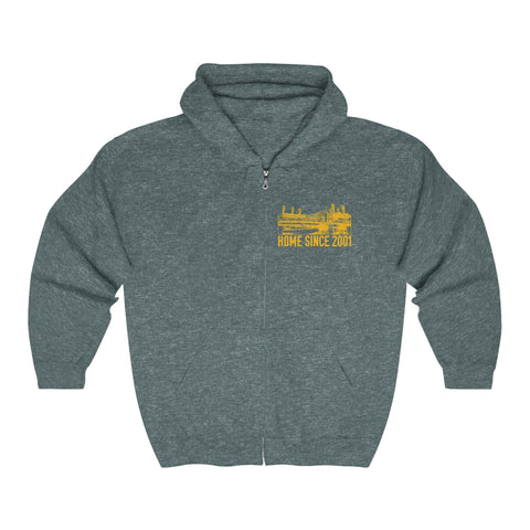 PNC Park Home Series - Unisex Heavy Blend™ Full Zip Hooded Sweatshirt Hoodie Printify S Dark Heather 