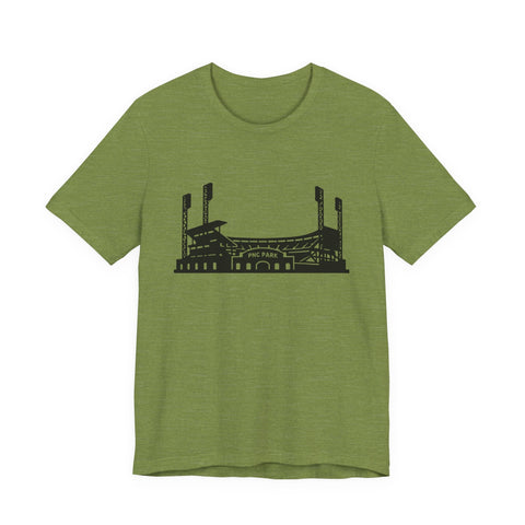 PNC Park Unisex Jersey Tee - Bella Canvas 3001 Short Sleeve Shirt, Soft Cotton T-Shirt - YinzerShop