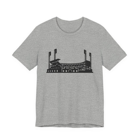 PNC Park Unisex Jersey Tee - Bella Canvas 3001 Short Sleeve Shirt, Soft Cotton T-Shirt - YinzerShop