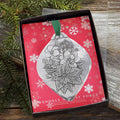 Poinsettia Bulb Ornament – Rustic Holiday Decor | Hand Hammered Metal Bulb - YinzerShop