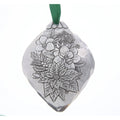 Poinsettia Bulb Ornament – Rustic Holiday Decor | Hand Hammered Metal Bulb - YinzerShop