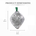 Poinsettia Bulb Ornament – Rustic Holiday Decor | Hand Hammered Metal Bulb - YinzerShop