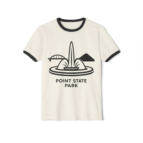 Point State Park - Unisex Cotton Ringer T-Shirt T-Shirt - YinzerShop