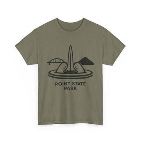 Point State Park - Unisex Heavy Cotton Tee T-Shirt - YinzerShop