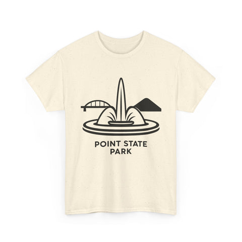 Point State Park - Unisex Heavy Cotton Tee T-Shirt - YinzerShop