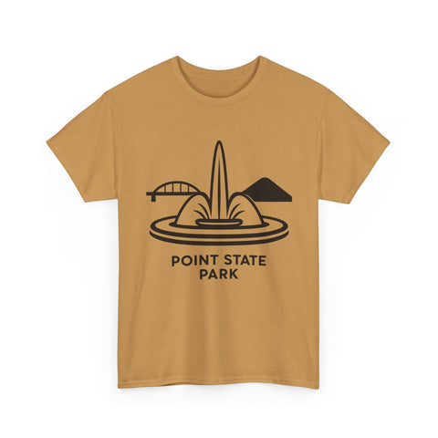 Point State Park - Unisex Heavy Cotton Tee T-Shirt - YinzerShop