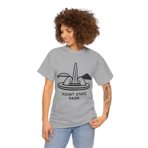 Point State Park - Unisex Heavy Cotton Tee T-Shirt - YinzerShop
