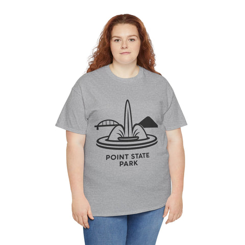 Point State Park - Unisex Heavy Cotton Tee T-Shirt - YinzerShop