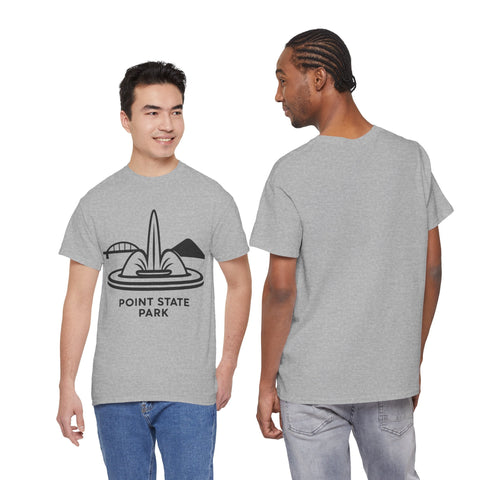 Point State Park - Unisex Heavy Cotton Tee T-Shirt - YinzerShop