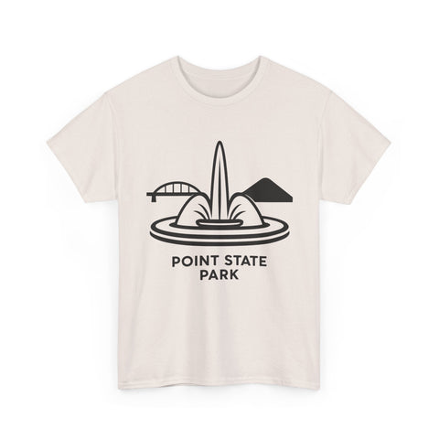 Point State Park - Unisex Heavy Cotton Tee T-Shirt - YinzerShop