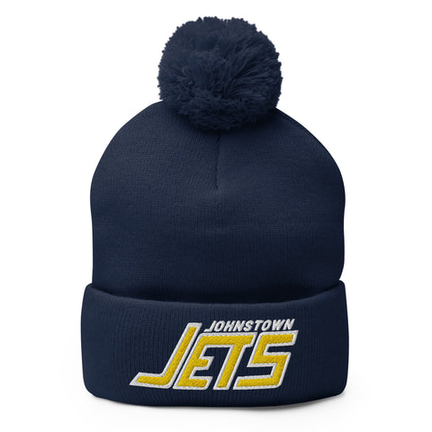 Johnstown Jets Beanie  Vintage Ice Hockey Navy  