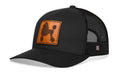 Poodle Trucker Hat Leather | Black Dog Snapback Trucker - YinzerShop