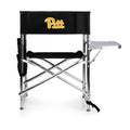 Portable Folding Chair Pittsburgh Panthers - Lightweight Travel Chair With Fold-Out Side Table Licensed - YinzerShop
