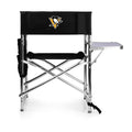 Portable Folding Chair - Pittsburgh Penguins Sports Tailgater Chair With Side Table Licensed - YinzerShop