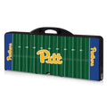 Portable Folding Picnic Table - Pittsburgh Panthers Football Field Design with Basket Weave Seats Licensed - YinzerShop