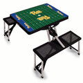Portable Folding Picnic Table - Pittsburgh Panthers Football Field Design with Basket Weave Seats Licensed - YinzerShop