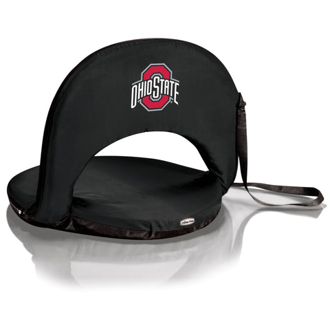 Portable Reclining Seat - Official Ohio State Chair with Adjustable Backrest & Foam Padding Licensed - YinzerShop