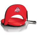 Portable Reclining Seat - Official Ohio State Chair with Adjustable Backrest & Foam Padding Licensed - YinzerShop