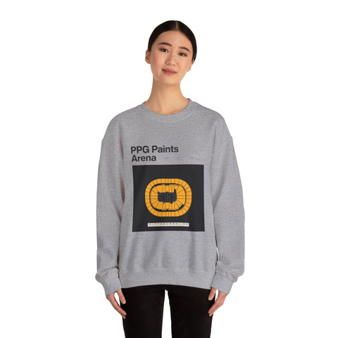 PPG Paints Arena - Heavy Blend™ Crewneck Sweatshirt Sweatshirt - YinzerShop