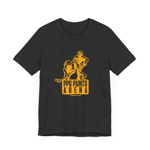 PPG Paints Arena Statue - Short Sleeve Tee T-Shirt - YinzerShop