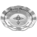 Prayer Bowl Aluminum – Artisan Crafted Faith Gift Bowl with Engraved Cross & Scripture - YinzerShop