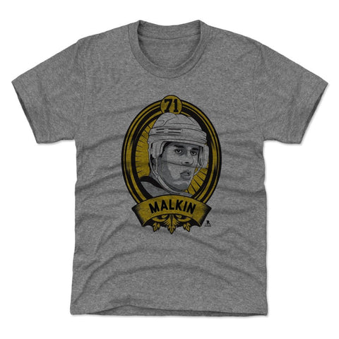 Premium Tri-Blend Kids T-Shirt | Evgeni Malkin Shield Y Graphic Short Sleeve Tee Kids T-Shirt - YinzerShop