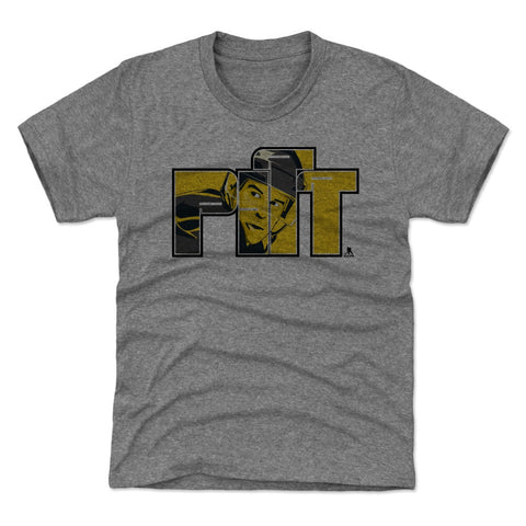 Premium Tri-Blend Kids T-Shirt | Sidney Crosby PITT Y Soft Cotton Polyester Tee Kids T-Shirt - YinzerShop