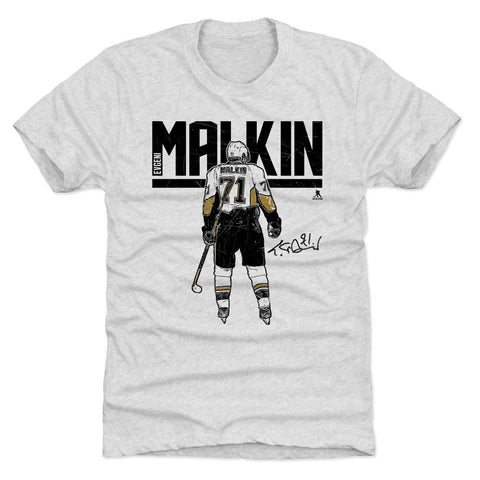 Premium Tri-Blend Shirt – Evgeni Malkin Vintage Graphic Tee | Slim Fit Crewneck Men's Premium T-Shirt - YinzerShop