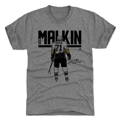 Premium Tri-Blend Shirt – Evgeni Malkin Vintage Graphic Tee | Slim Fit Crewneck Men's Premium T-Shirt - YinzerShop