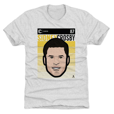 Premium Tri-Blend Shirt Featuring Sidney Crosby Vintage Graphic Tee – Slim Fit Crewneck Men's Premium T-Shirt - YinzerShop
