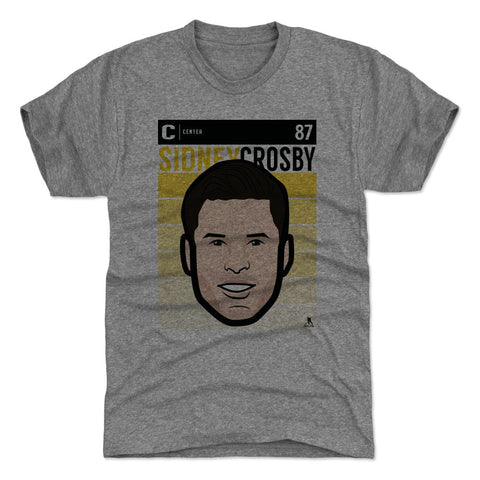 Premium Tri-Blend Shirt Featuring Sidney Crosby Vintage Graphic Tee – Slim Fit Crewneck Men's Premium T-Shirt - YinzerShop