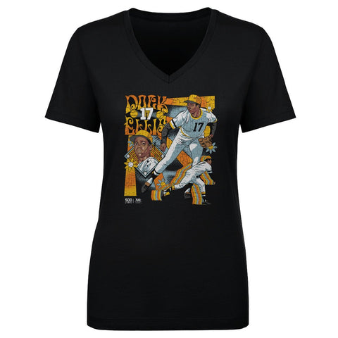 Psychedelic V-Neck T-Shirt – Dock Ellis Cotton Lightweight Summer Tee Women's V-Neck T-Shirt - YinzerShop