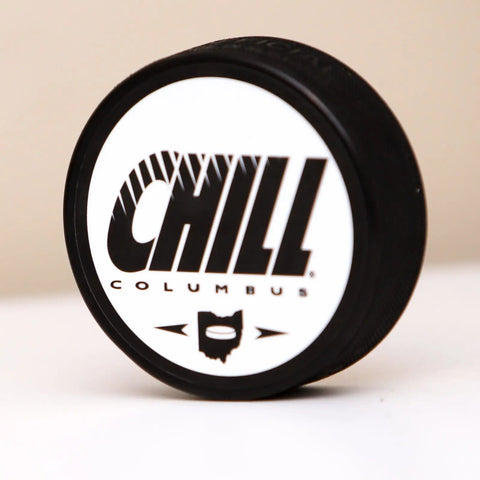 Columbus Chill Hockey Puck  Vintage Ice Hockey   