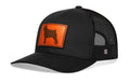 Pug Trucker Hat Leather | Black Dog Snapback Trucker - YinzerShop