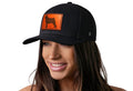 Pug Trucker Hat Leather | Black Dog Snapback Trucker - YinzerShop