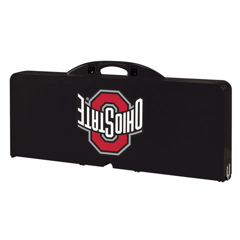 Ohio State Buckeyes - Picnic Table Portable Folding Table with Seats Licensed Picnic Time Family of Brands