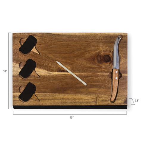 Pittsburgh Panthers - Delio Acacia Cheese Cutting Board & Tools Set  Picnic Time Family of Brands   