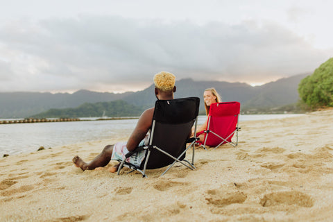 Ohio State Buckeyes - Tranquility Beach Chair with Carry Bag Chair Picnic Time Family of Brands   