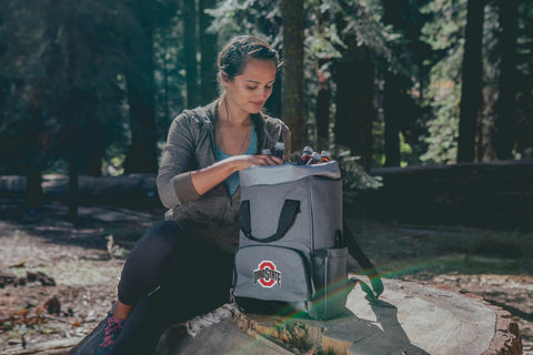 Ohio State Buckeyes - On The Go Roll-Top Backpack Cooler Licensed Picnic Time Family of Brands