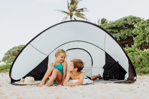 Ohio State Buckeyes - Manta Portable Beach Tent  Picnic Time Family of Brands   