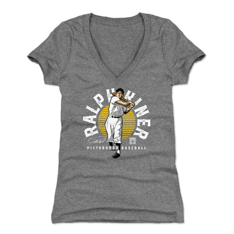 Ralph Kiner Women's V-Neck T-Shirt – Slim Fit Breathable Deep V Collar Tee Women's V-Neck T-Shirt - YinzerShop