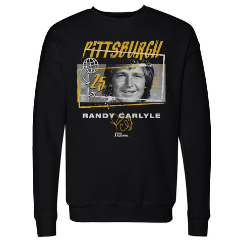 Randy Carlyle Crewneck Sweatshirt - Pittsburgh Tones Graphic Pullover Long Sleeve Men's Crewneck Sweatshirt - YinzerShop
